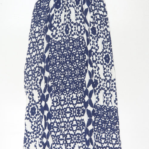 Monsoon Women's Blue Long Geometric Dress S