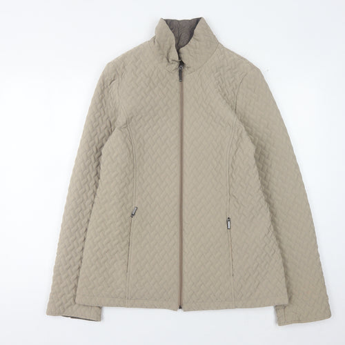 Jacques Vert Women’s Beige Quilted Jacket S Regular Fit