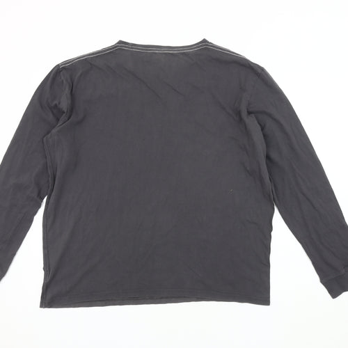 Battery Men's Grey Long Sleeve T-Shirt 2XL