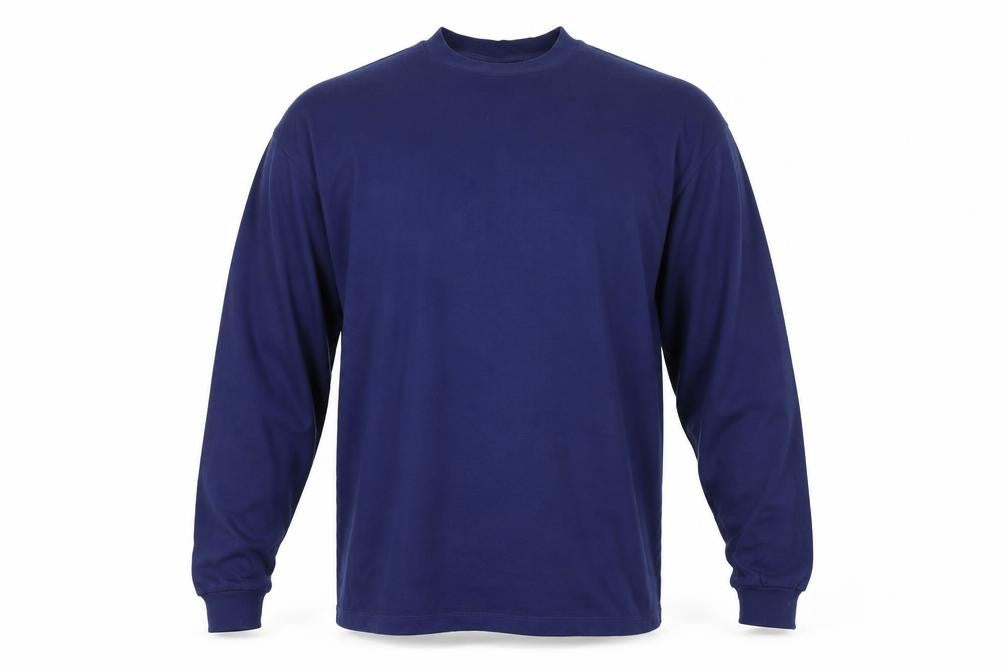 Front view of ASOS Men's Blue NFL T-Shirt, Small, Long Sleeve