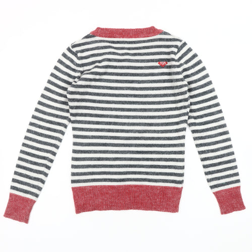 Roxy Women's Multicoloured XS Striped Pullover Jumper