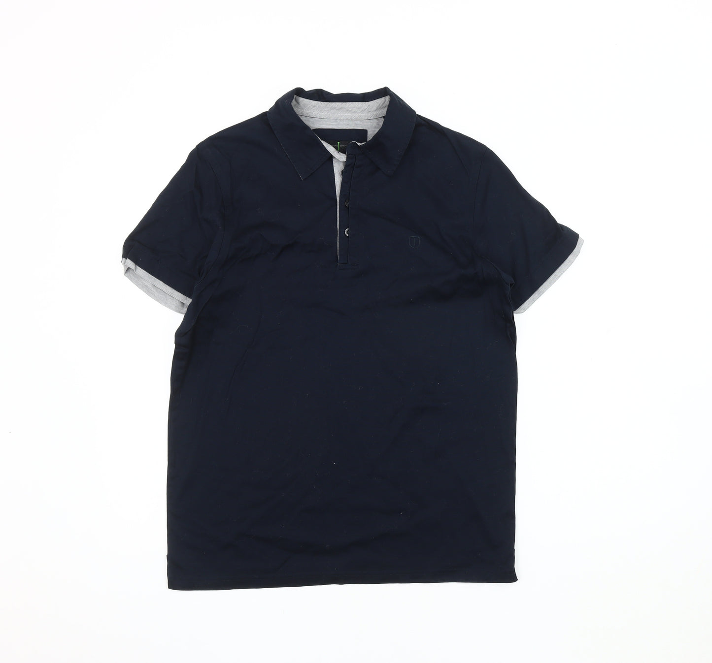 Jasper Conran Men's Blue Polo Shirt Medium