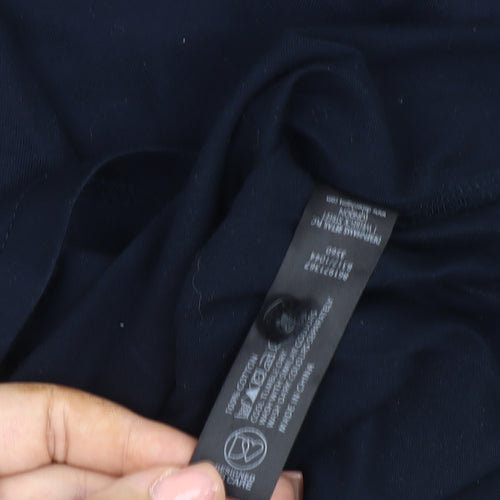 Jasper Conran Men's Blue Polo Shirt Medium