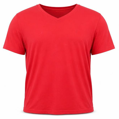 Calvin Klein Men's Red V-Neck T-Shirt XL