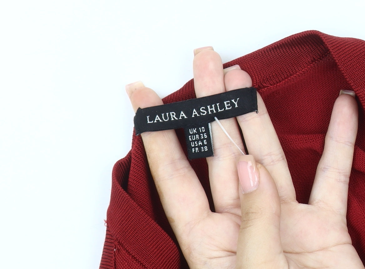 Laura Ashley Women’s Red Cardigan Size 10