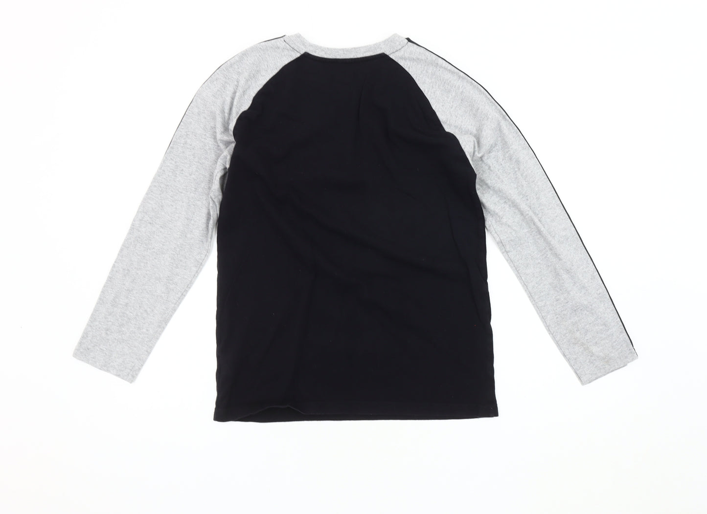 Marvel Spider-Man Boys Long Sleeve T-Shirt, Black/Grey, Size L 10-11 Years