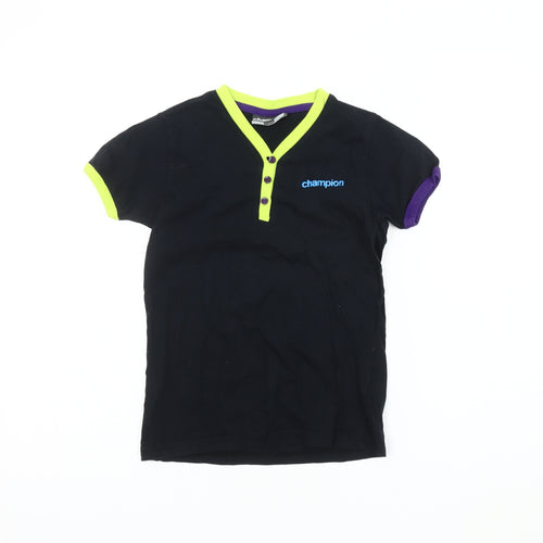 Champion Boys Black Short Sleeve T-Shirt 7-8 Years