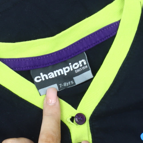 Champion Boys Black Short Sleeve T-Shirt 7-8 Years
