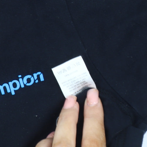 Champion Boys Black Short Sleeve T-Shirt 7-8 Years