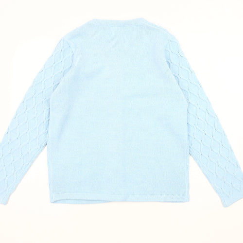 Honor Millburn Women's Blue Cable-Knit Cardigan, Size S