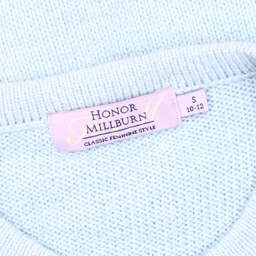 Honor Millburn Women's Blue Cable-Knit Cardigan, Size S