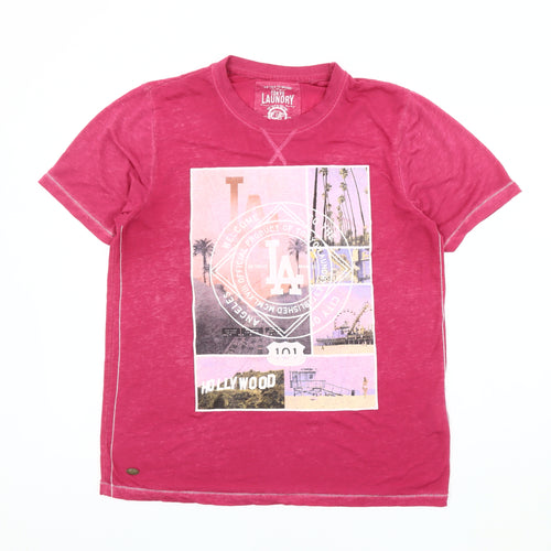 Tokyo Laundry Men's Red Graphic T-Shirt Medium