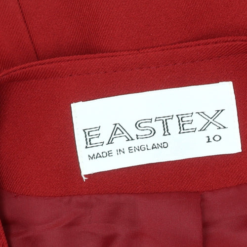Eastex Red Women's Blazer, Size 10, Classic Fit