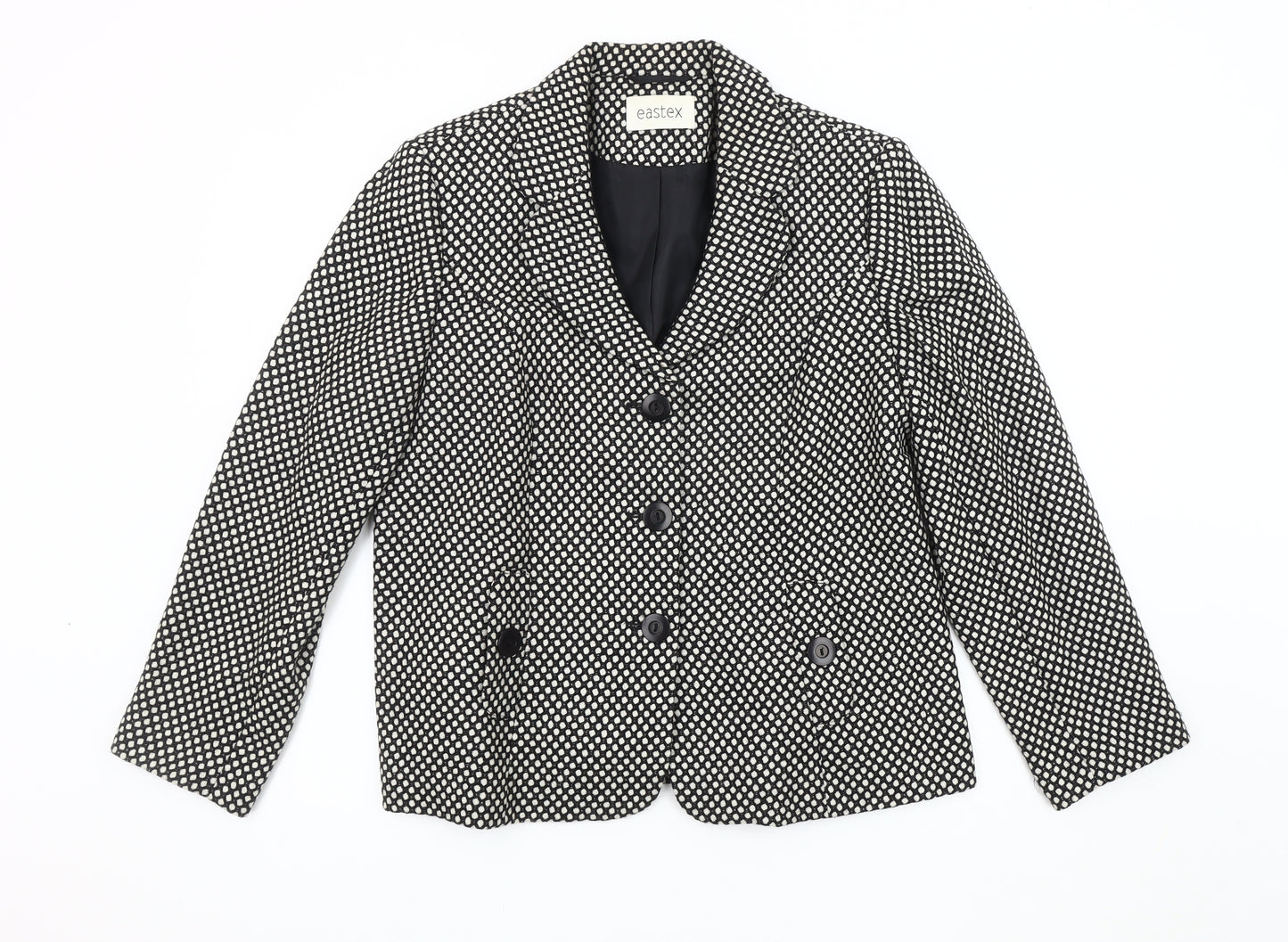 Eastex Women's Black & White Blazer Size 14