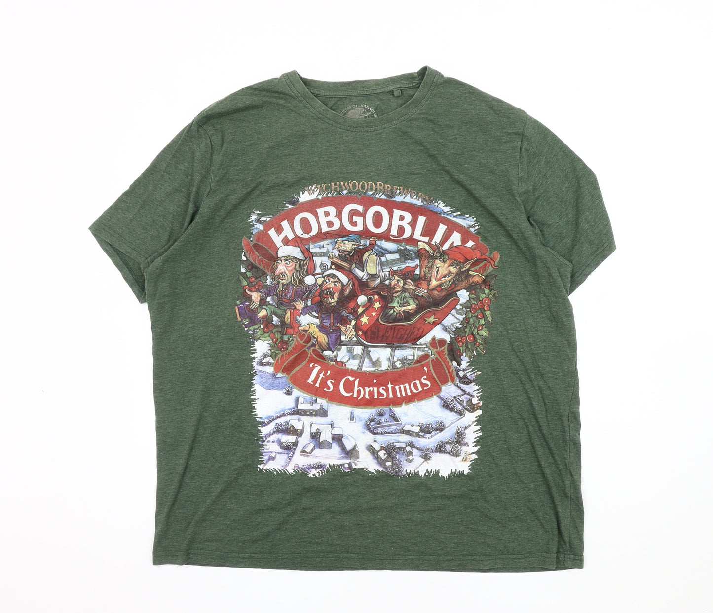 George Green 2XL Christmas Hobgoblin T-Shirt for Men