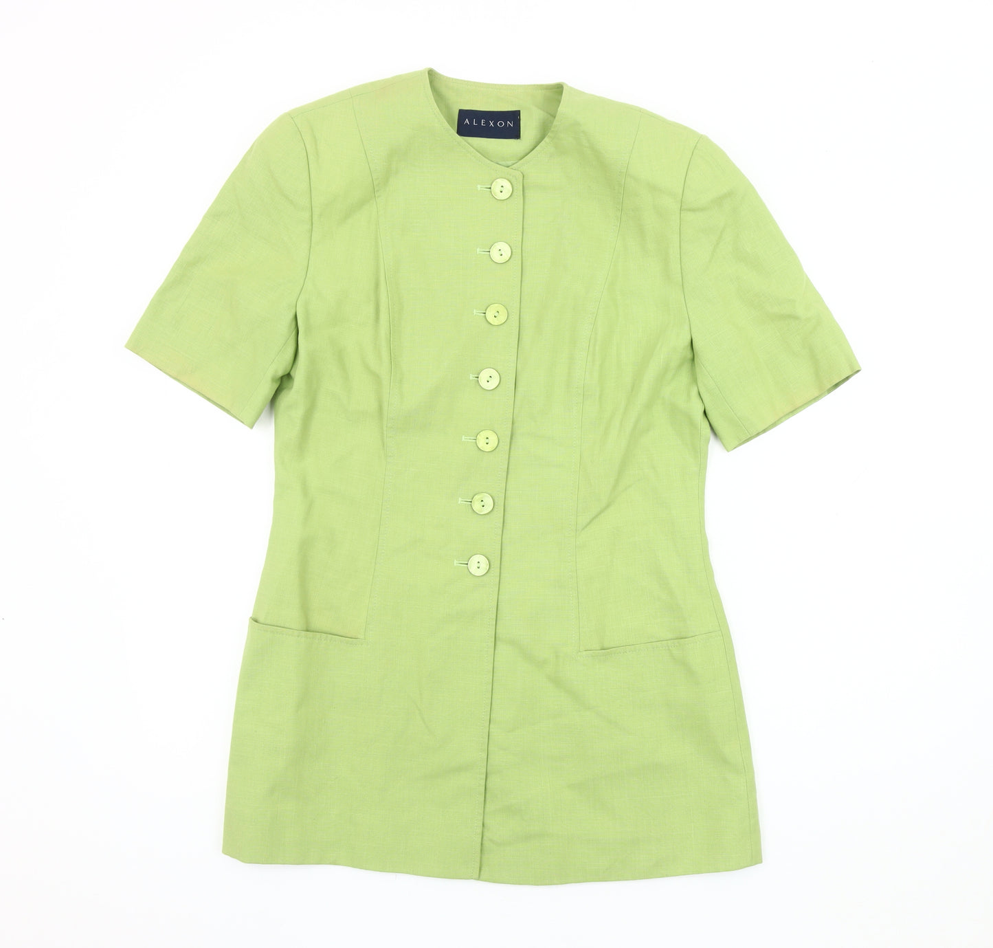 Alexon Women's Green Suit Jacket, Size 8, Short Sleeve Workwear