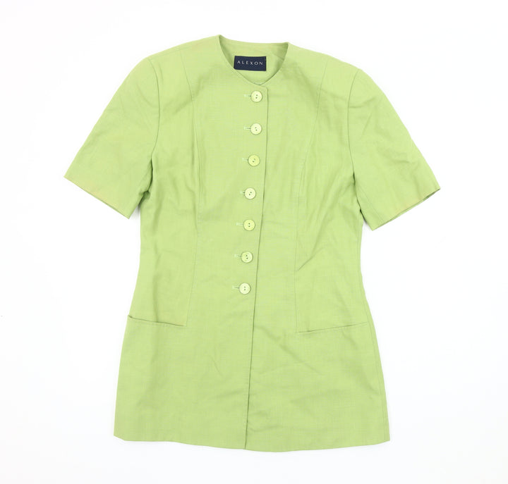 Alexon Women's Green Suit Jacket, Size 8, Short Sleeve Workwear