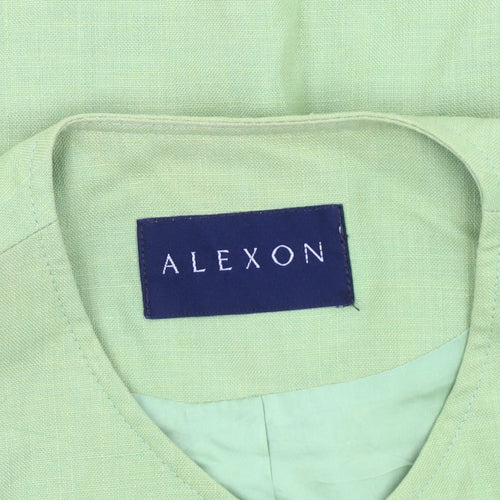 Alexon Women's Green Suit Jacket, Size 8, Short Sleeve Workwear