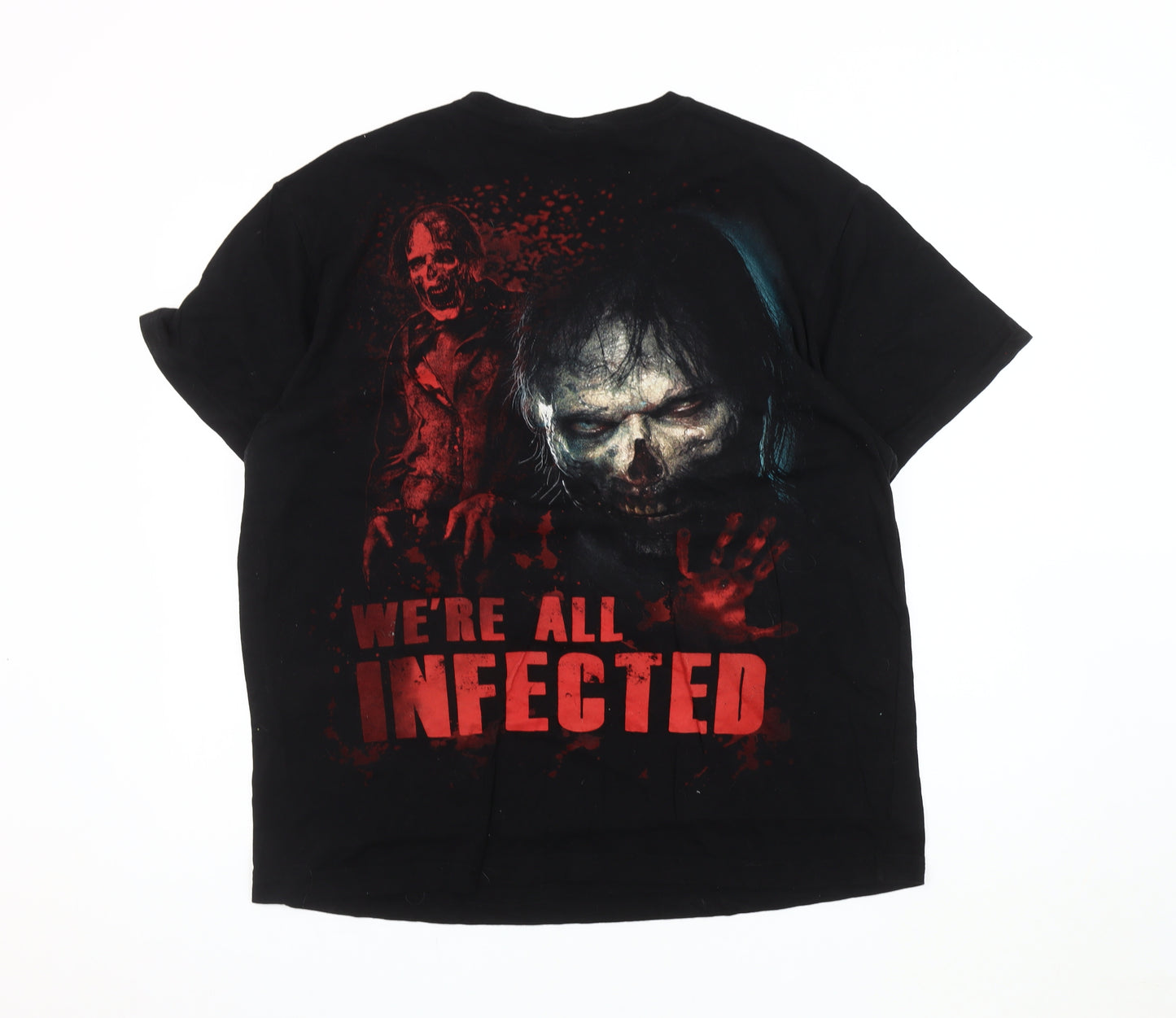 The Walking Dead Men's Black XL Horror Graphic T-Shirt