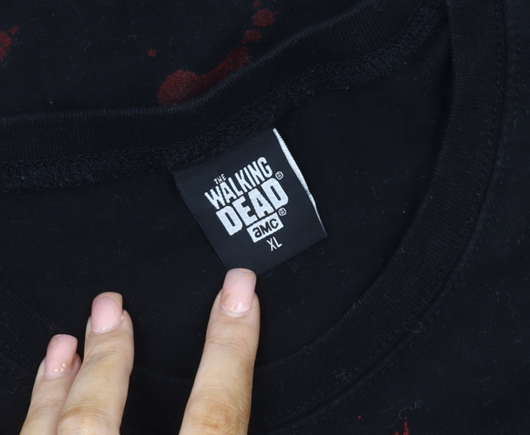 The Walking Dead Men's Black XL Horror Graphic T-Shirt