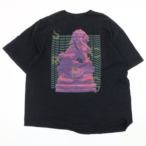 Nothing is Sacred Men's Black Graphic T-Shirt, Size L