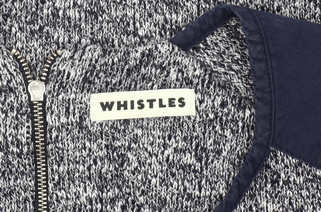 Whistles Women's Black Long Sleeve Knit Jumper, Size 12