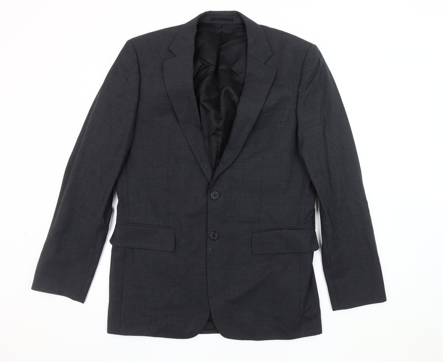 Jaeger Men's Grey Regular Fit Blazer 38R Jacket