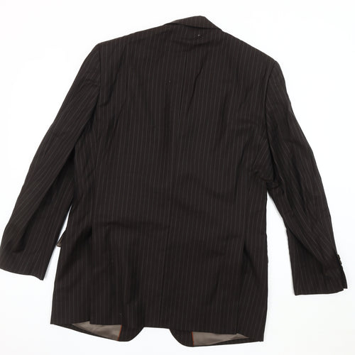 Austin Reed Men's Brown 42R Suit Jacket, Classic Striped