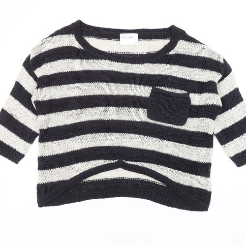 White Label Women's Multicoloured Striped Knit Jumper Size 10