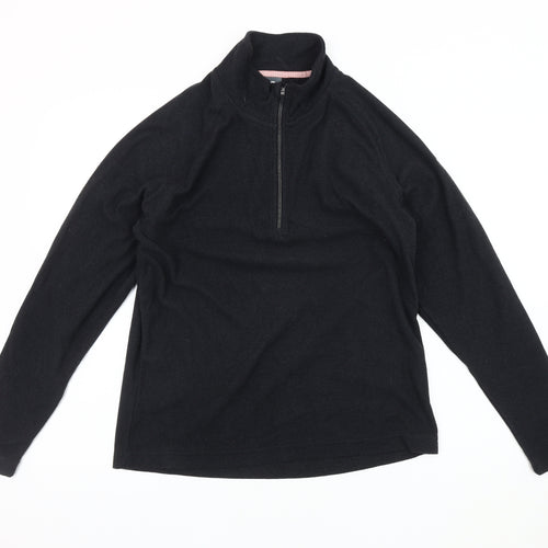 Trespass Women's Black Fleece Pullover Sweatshirt - L