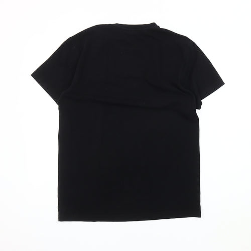 Leicester City FC Men's M Black/Green Colourblock T-Shirt