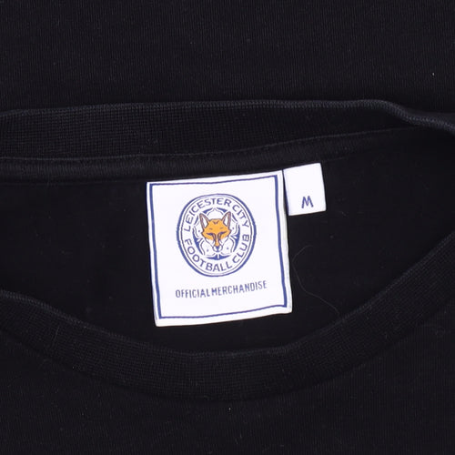 Leicester City FC Men's M Black/Green Colourblock T-Shirt