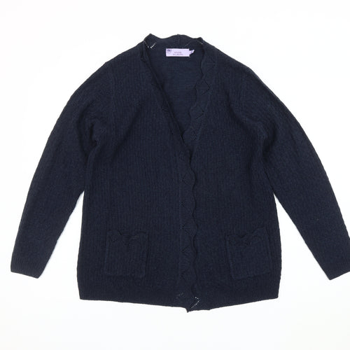 Honor Millburn Women's Black Open Front Cardigan, Size S, Knit