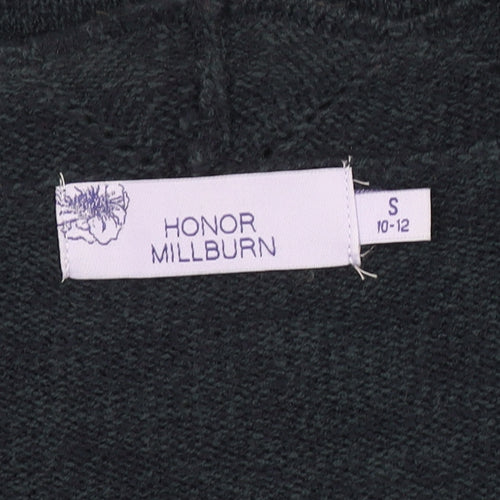Honor Millburn Women's Black Open Front Cardigan, Size S, Knit