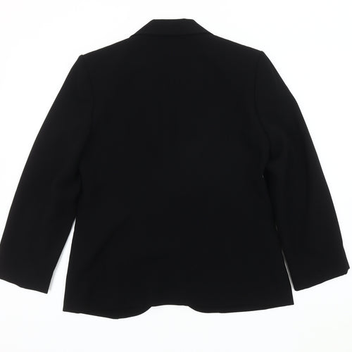 Eastex Women's Black Blazer Size 10 Elegant Three-Button