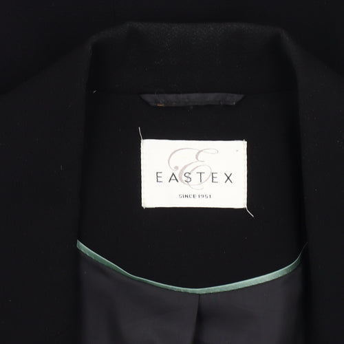 Eastex Women's Black Blazer Size 10 Elegant Three-Button