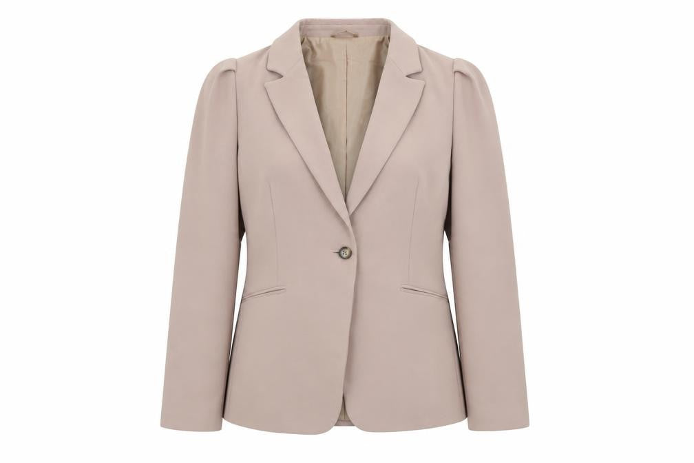 Front view of Stile Benetton Women's Pink Blazer, size 12