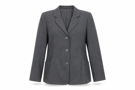 Front view of Eastex Women’s Grey Blazer, size UK 12, Business Wear