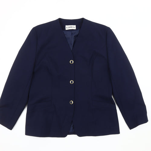 Eastex Women's Blue Blazer Size 14 Business Style