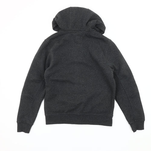 McKenzie Boys' Black Bomber Jacket, M, Hooded