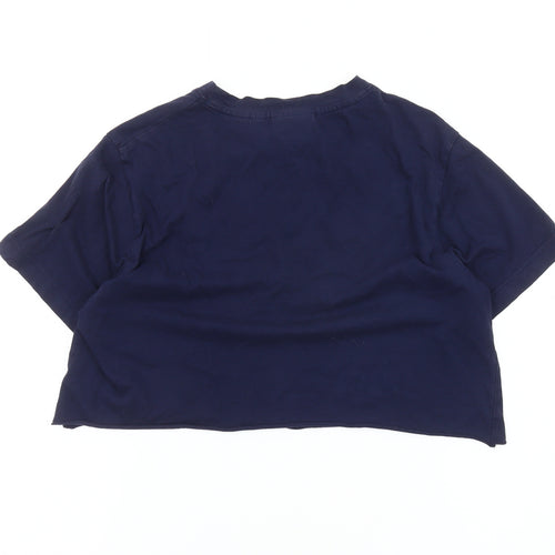 Fila Blue Cropped T-Shirt M for Unisex Adults