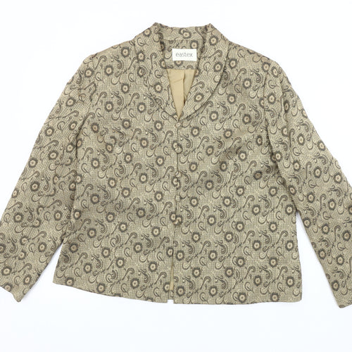 Eastex Women's Beige Floral Blazer Size 16