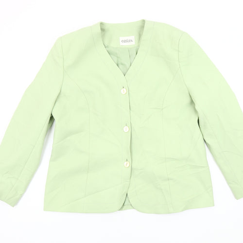 Eastex Women's Green Blazer Size 16 Long Sleeve