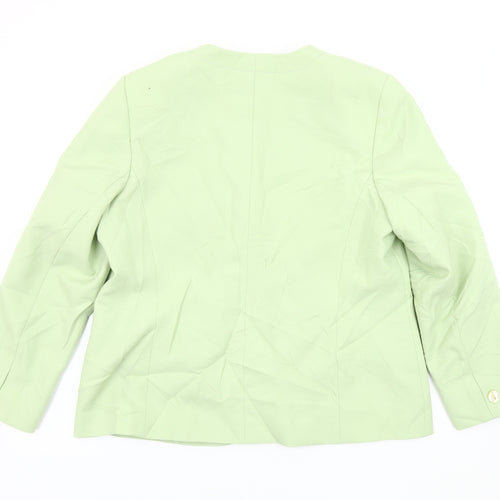 Eastex Women's Green Blazer Size 16 Long Sleeve
