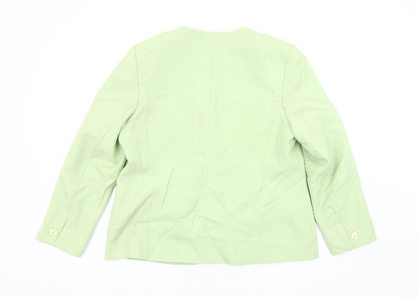 Eastex Women's Green Blazer Size 16 Long Sleeve