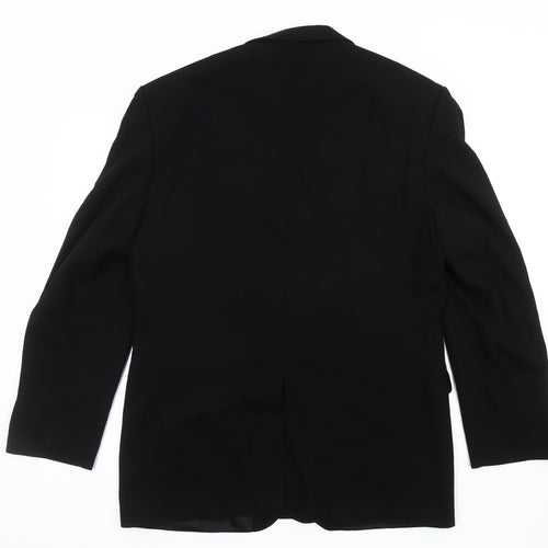 Centaur Men's Black Wool Regular Fit Jacket 40R