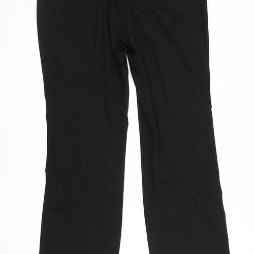 S.Oliver Women's Black Straight Trousers Size 16