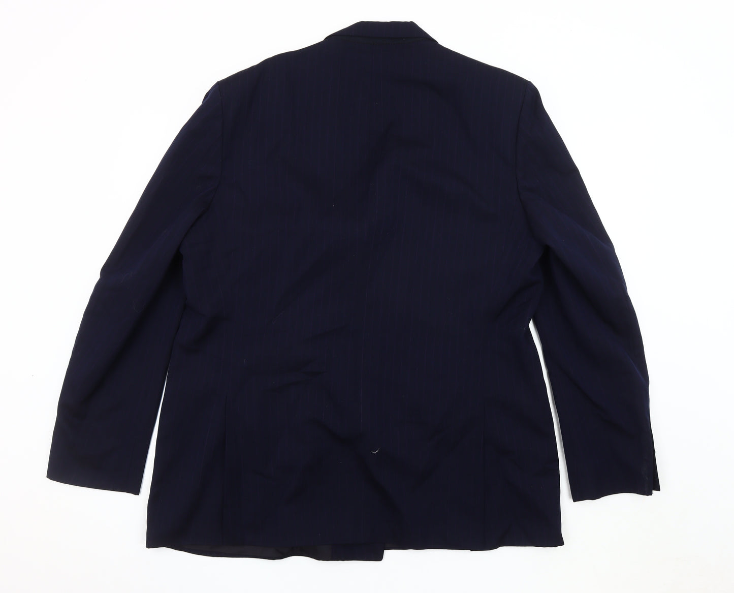 Van Heusen Men's Blue Striped Blazer, 46R, Formal