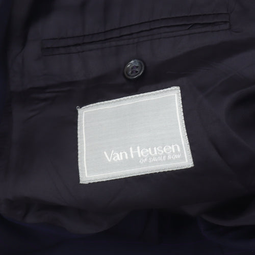 Van Heusen Men's Blue Striped Blazer, 46R, Formal