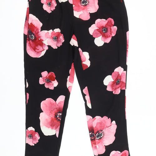 RJR.John Rocha Women's Floral Trousers, Size 10, Black